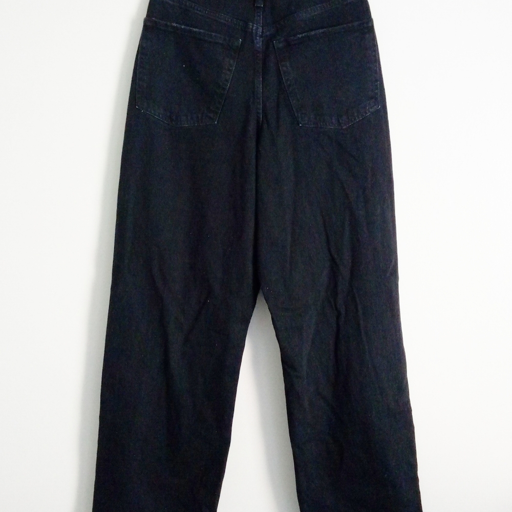 Wide Leg NWT Black High Rise Distressed Jeans - Picture 4 of 4